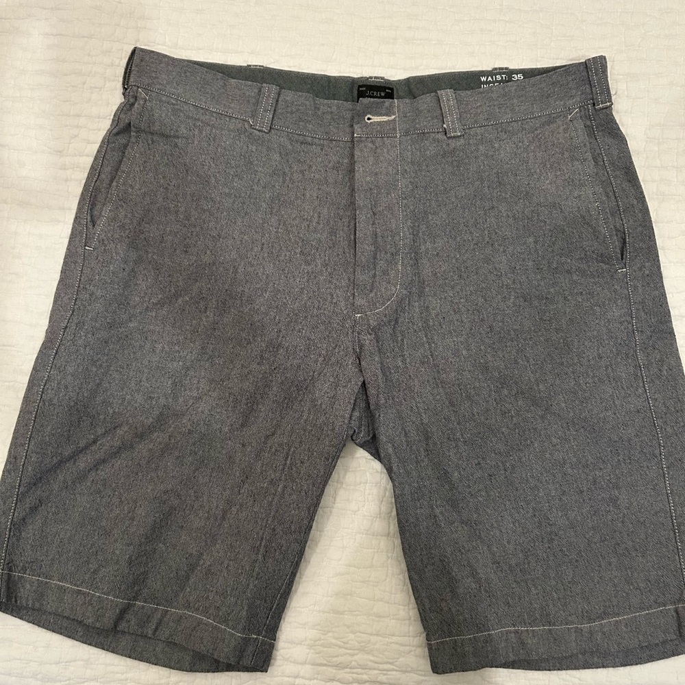 J. Crew Men's Charcoal Flat Front Shorts